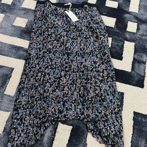 Matilda Jane Black and Blue Midi Skirt